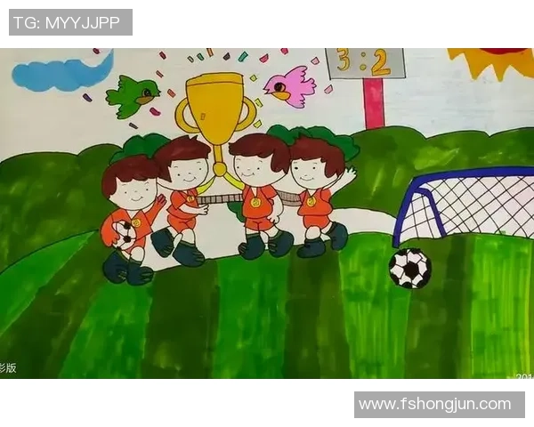 欢快足球赛场上的卡通英雄们与梦想的碰撞